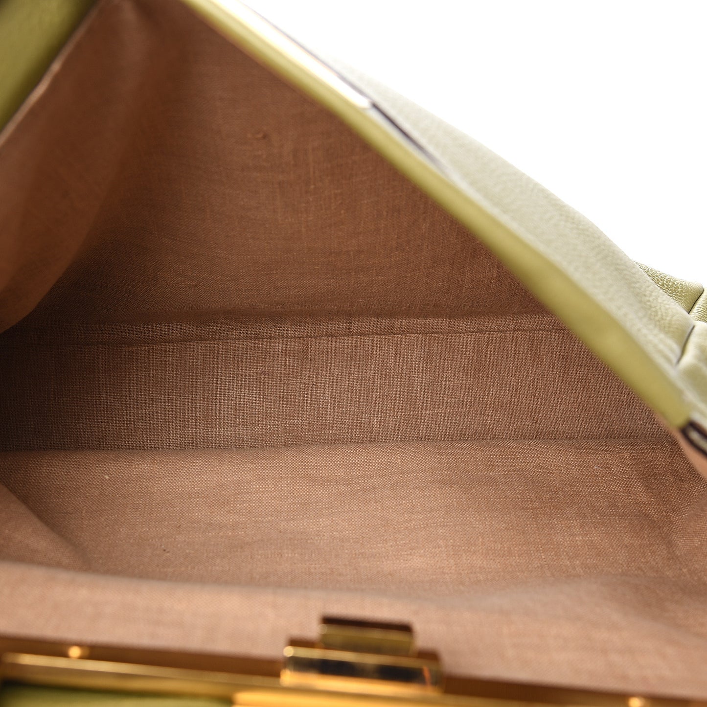 Cuoio Romano Selleria Large Peekaboo Iconic Satchel Muschio Moro