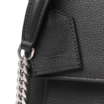 Saint Laurent Grained Calfskin Medium Monogram Sunset Fog 9 of 12