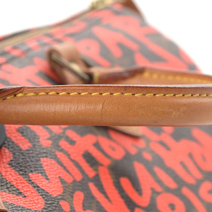 Louis Vuitton Monogram Graffiti Speedy 30 Orange 15 of 21
