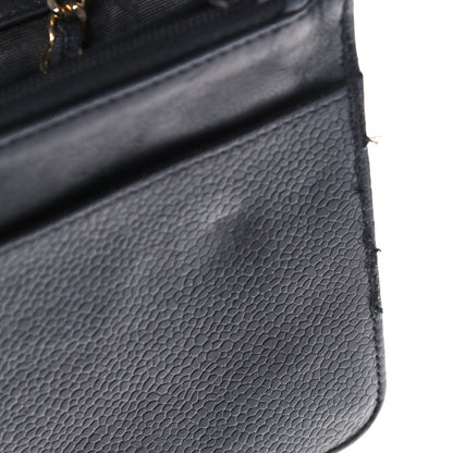 Chanel Caviar Timeless CC Wallet On Chain WOC Black 11 of 18