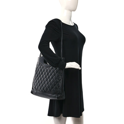 Chanel Lambskin Quilted Large 31 Shopping Bag Black 2 of 9