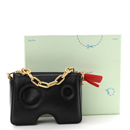 Off-White OFF WHITE Calfskin Burrow 22 Chain Bag Black 11 of 11