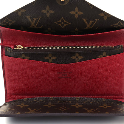 Louis Vuitton Monogram Josephine Wallet Red 5 of 9