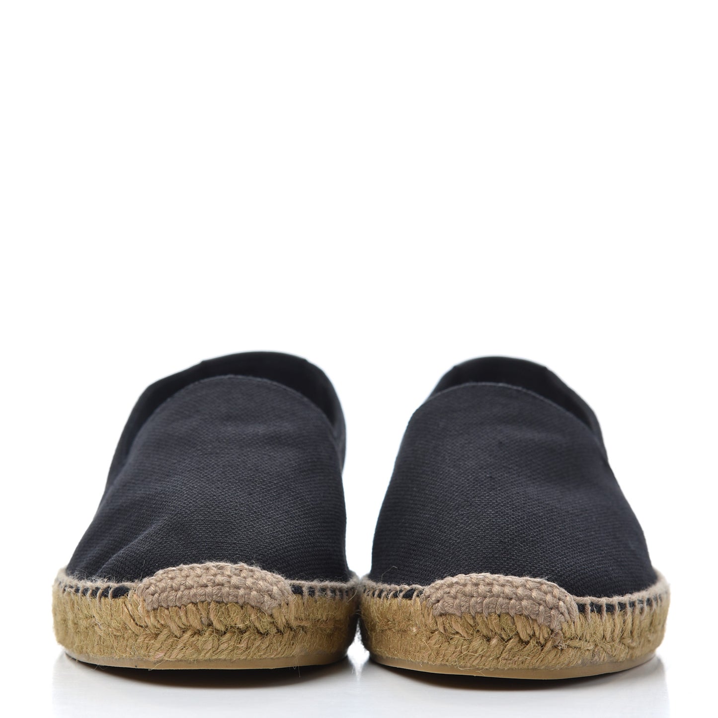 Canvas Nappa Elba Light Logo Embroidered Espadrilles 41 Black