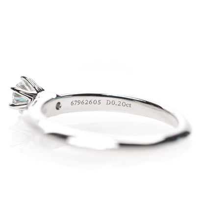 Tiffany Platinum Diamond .20ct Solitaire Engagement Ring 49 5 4 of 6