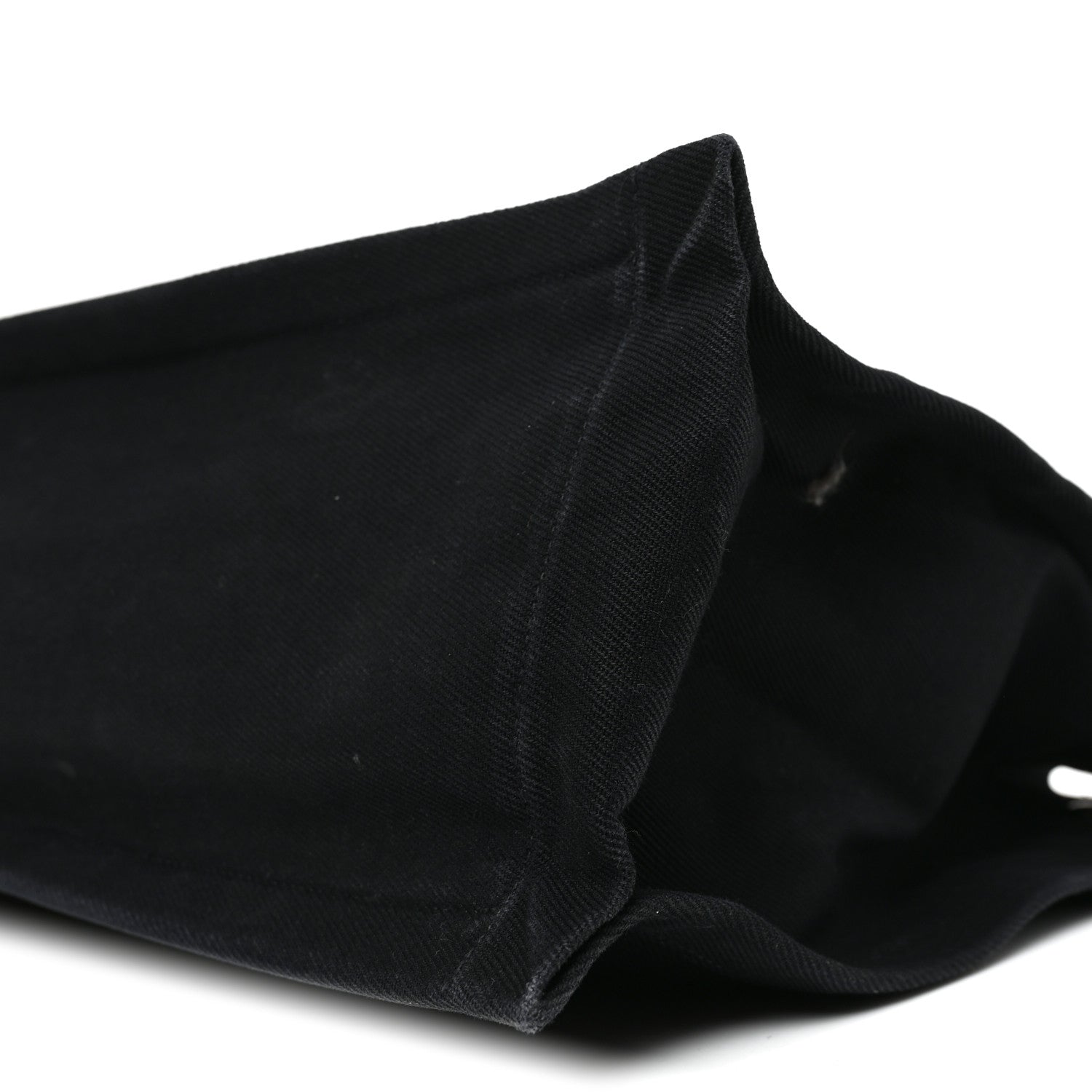 Saint Laurent Linen Calfskin Rive Gauche Tote Black 9 of 11