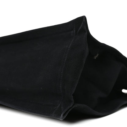 Saint Laurent Linen Calfskin Rive Gauche Tote Black 9 of 11