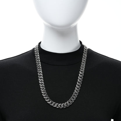David Yurman Sterling Silver Black Diamond 11.5mm Curb Chain Necklace 24" 3 of 4