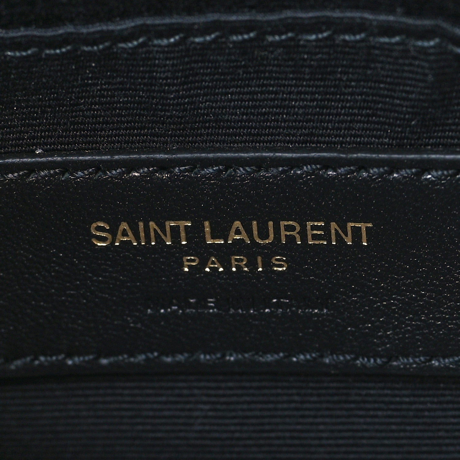 Saint Laurent Crinkled Metallic Calfskin Matelasse Monogram Lou Belt Bag Gold 6 of 9