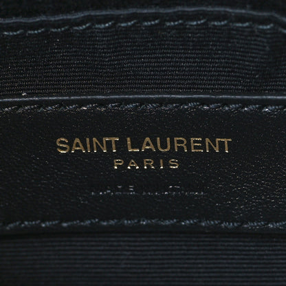 Saint Laurent Crinkled Metallic Calfskin Matelasse Monogram Lou Belt Bag Gold 6 of 9
