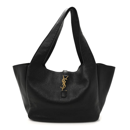 Saint Laurent Grained Deerskin Bea Tote Black 1 of 11