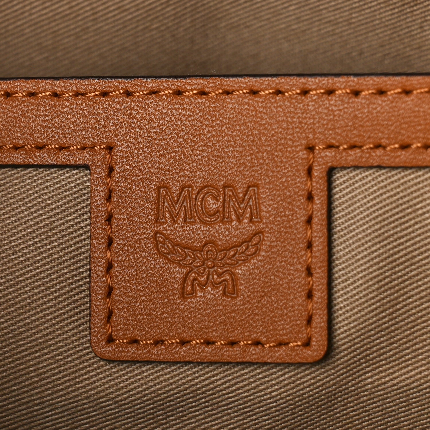 MCM Visetos Small Side Studs Stark Backpack Cognac 6 of 9