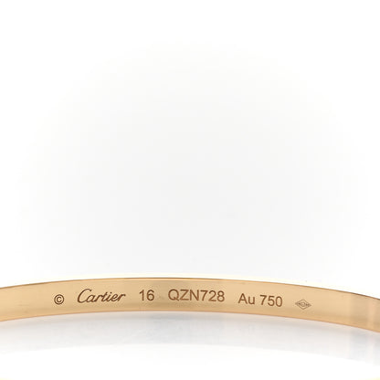 Cartier 18K Yellow Gold 6 Diamond Small LOVE Bracelet 16 4 of 5