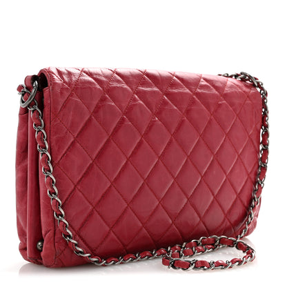 Chanel Glazed Calfskin Quilted Soft Boy Flap Red 3 of 14