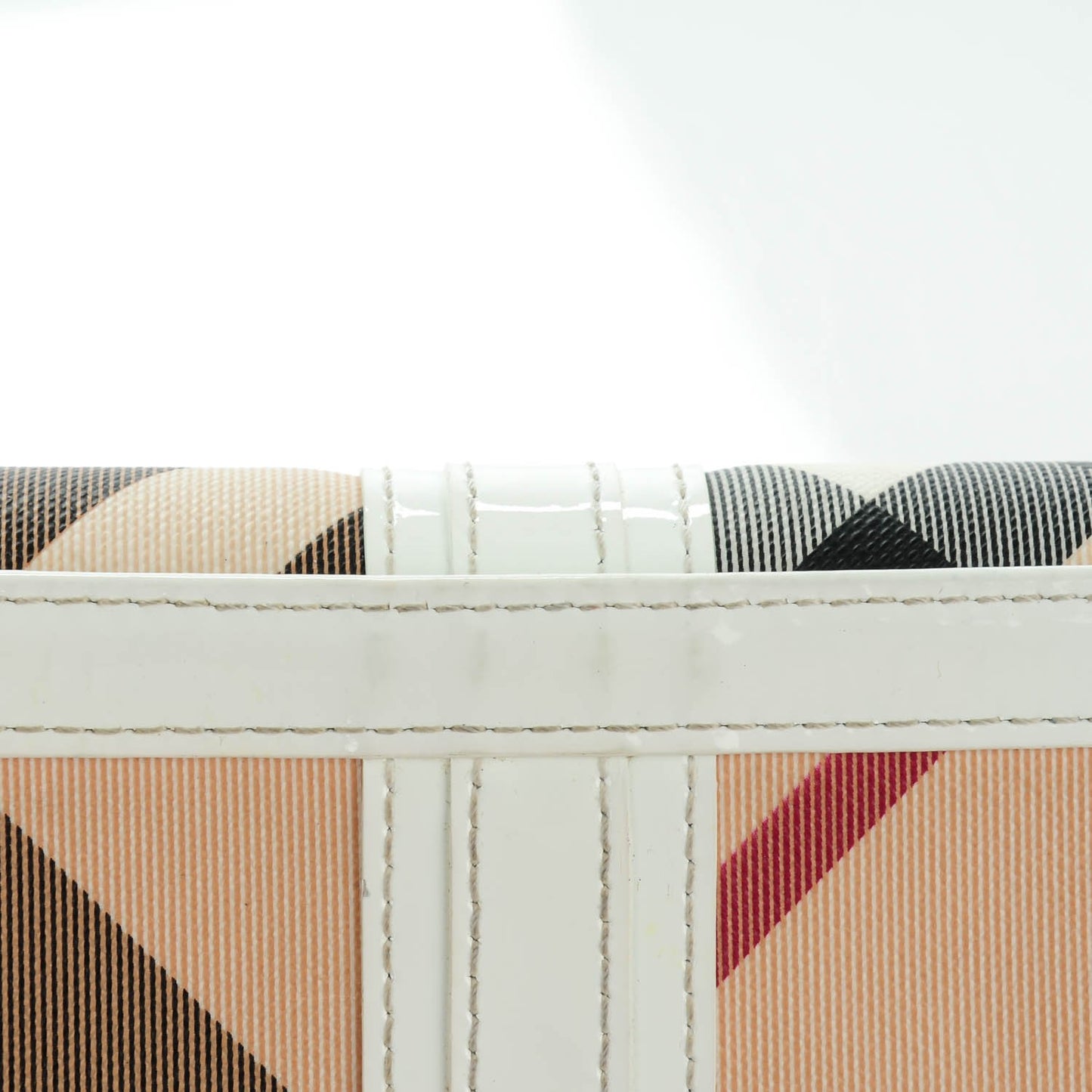 Supernova Check Penrose Continental Wallet White
