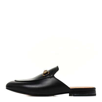 Gucci Calfskin Womens Princetown Slippers 36.5 Black 1 of 9