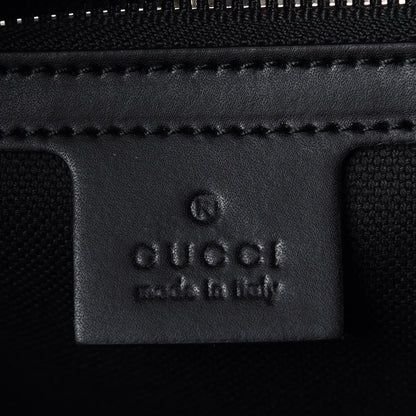 Gucci GG Supreme Monogram Web Angry Cat Embroidered Vertical Tote Black Grey 8 of 9