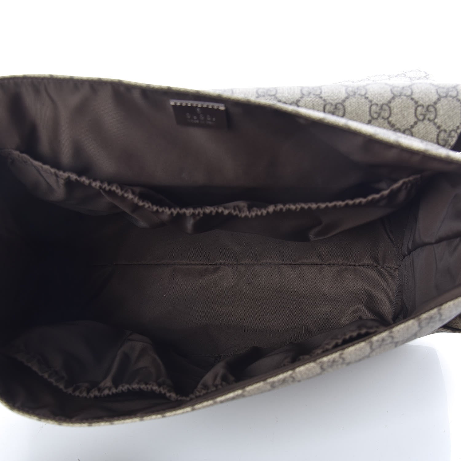 Gucci GG Plus Monogram Messenger Diaper Bag Dark Brown 5 of 11