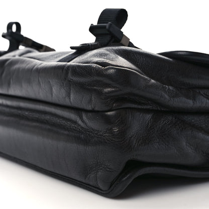 Prada Soft Calf Saffiano Travel Messenger Bag Black 8 of 9