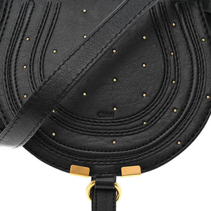 Chloe Calfskin Studded Mini Marcie Crossbody Bag Black 7 of 11