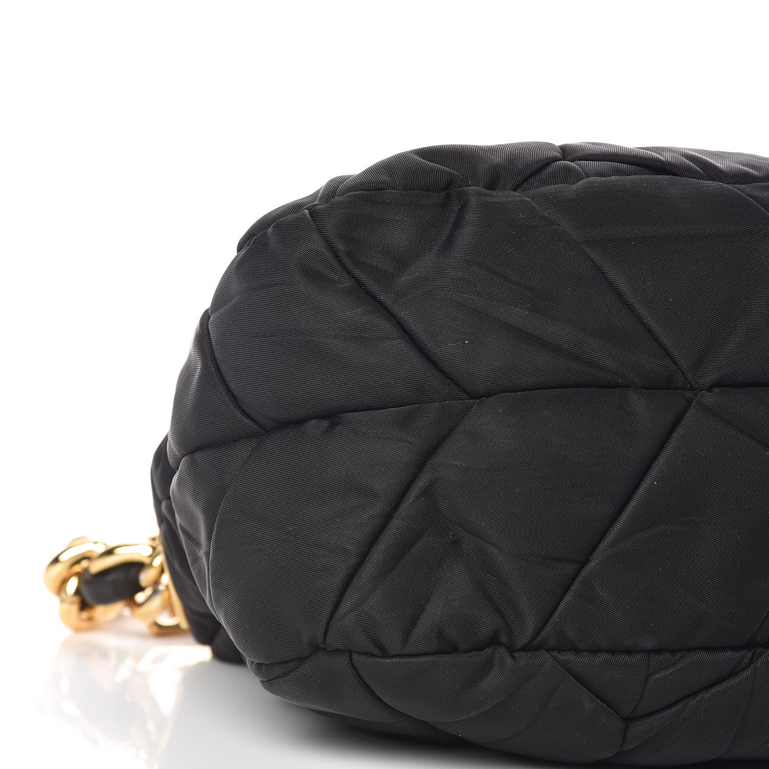 Prada Tessuto Nylon Chevron Bag Black 5 of 11
