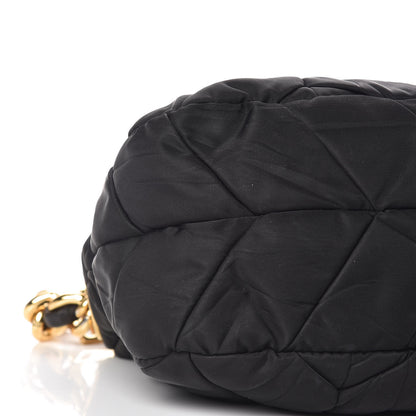 Prada Tessuto Nylon Chevron Bag Black 5 of 11