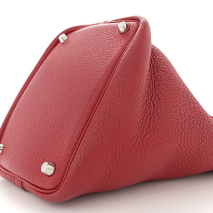Hermes Taurillon Clemence Picotin Lock 18 PM Rubis 13 of 14