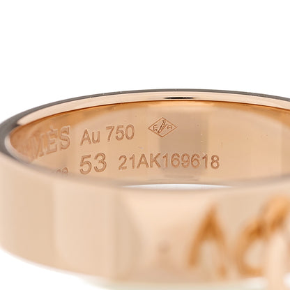 Hermes 18K Rose Gold PM Collier De Chien Ring 53 6.5 5 of 6