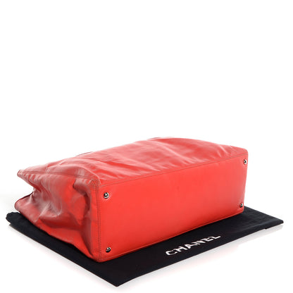 Chanel Lambskin Executive Cerf Shopper Tote Red 4 of 7