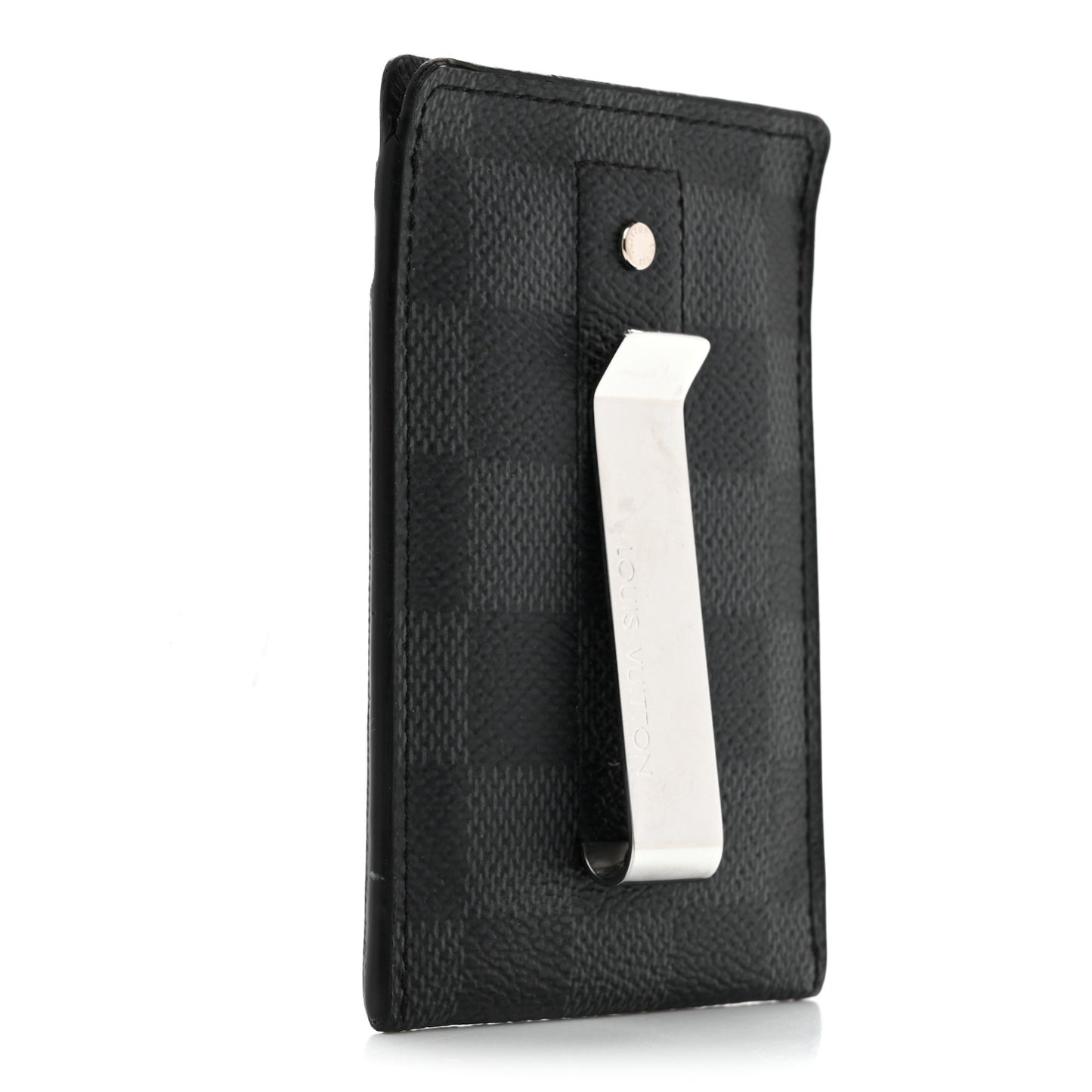 Damier Graphite Pince Card Holder Bill Clip