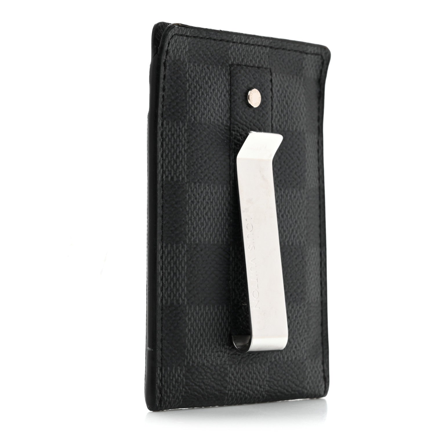 Louis Vuitton Damier Graphite Pince Card Holder Bill Clip 3 of 8