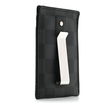 Louis Vuitton Damier Graphite Pince Card Holder Bill Clip 3 of 8