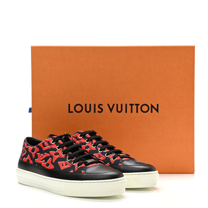 Louis Vuitton X UF Calfskin Tufted Monogram Stellar Sneakers 39.5 Black Red 11 of 11