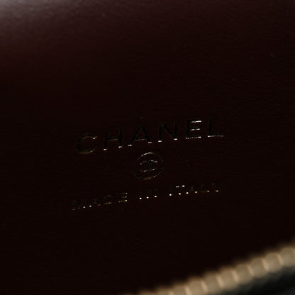 Chanel Caviar Quilted Small Vertical Coco Beauty Vanity Case With Chain Black 6 of 10