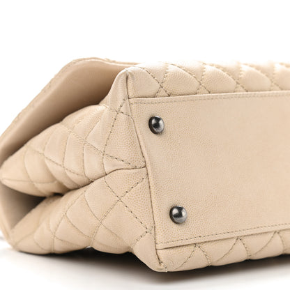 Chanel Caviar Quilted Small Coco Handle Flap Light Beige 8 of 11