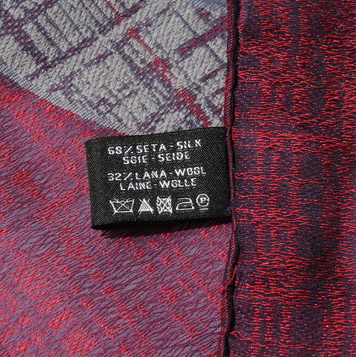 Silk Wool Tweed CC Scarf