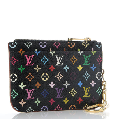 Louis Vuitton Monogram Multicolor Key Pouch Black Grenade 3 of 7