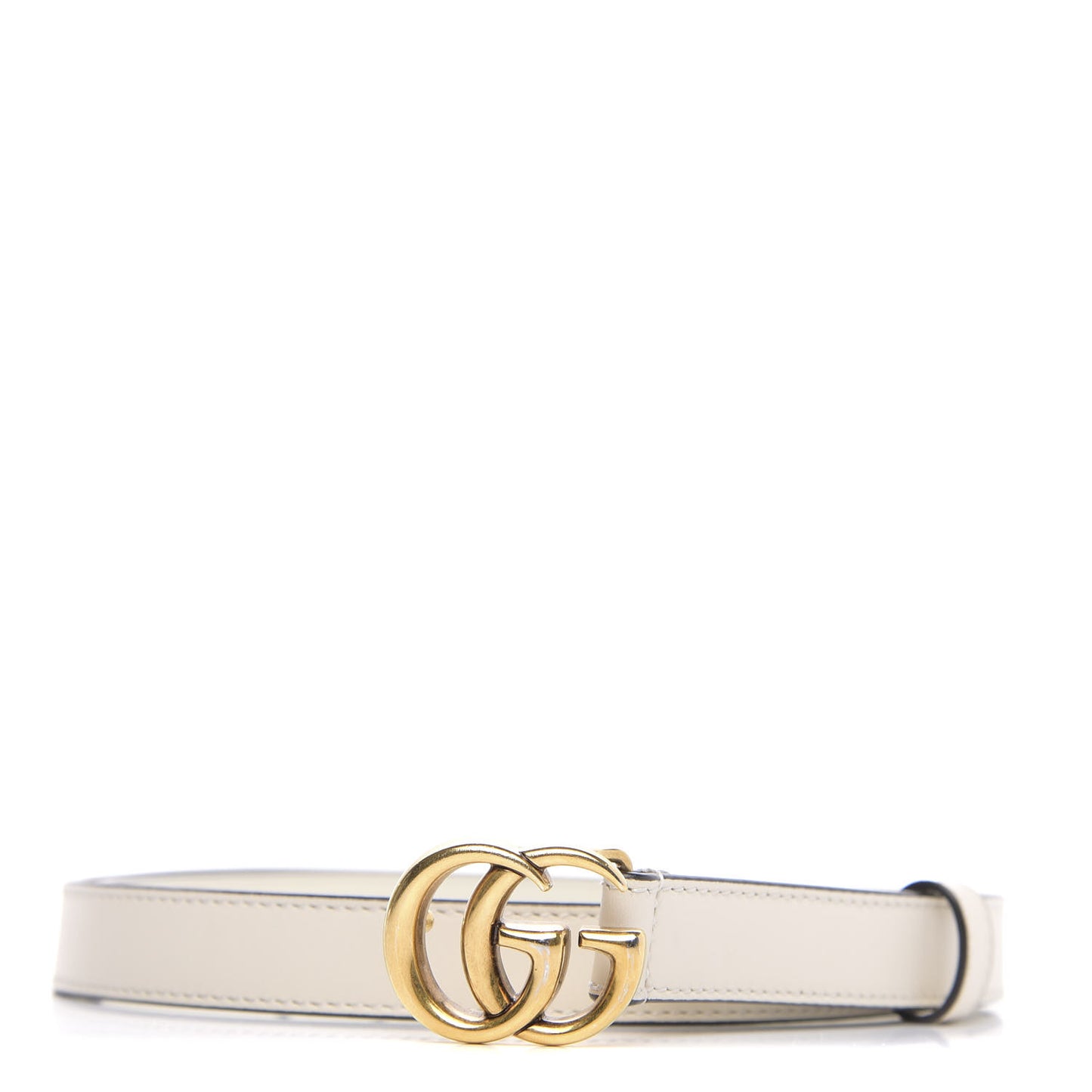 Calfskin Double G 20mm Belt 85 34 Mystic White