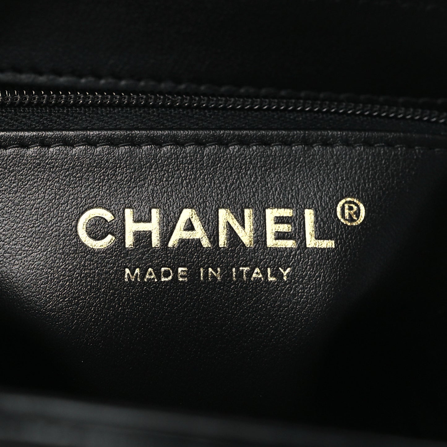 Shiny Aged Calfskin Quilted Nano Kelly Shopper Black