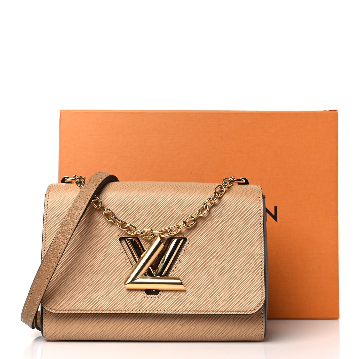 Epi Twist Shoulder Bag MM Camel