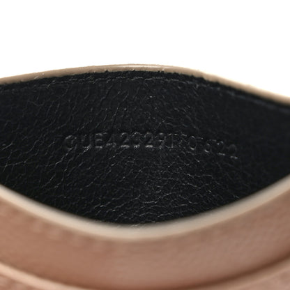 Saint Laurent Grain De Poudre Matelasse Chevron Monogram Credit Card Case Cork 6 of 6