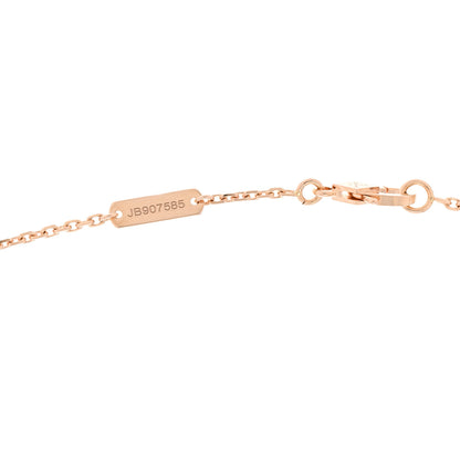 Van Cleef & Arpels 18K Rose Gold Gray Mother of Pearl Vintage Alhambra Pendant Necklace 5 of 6