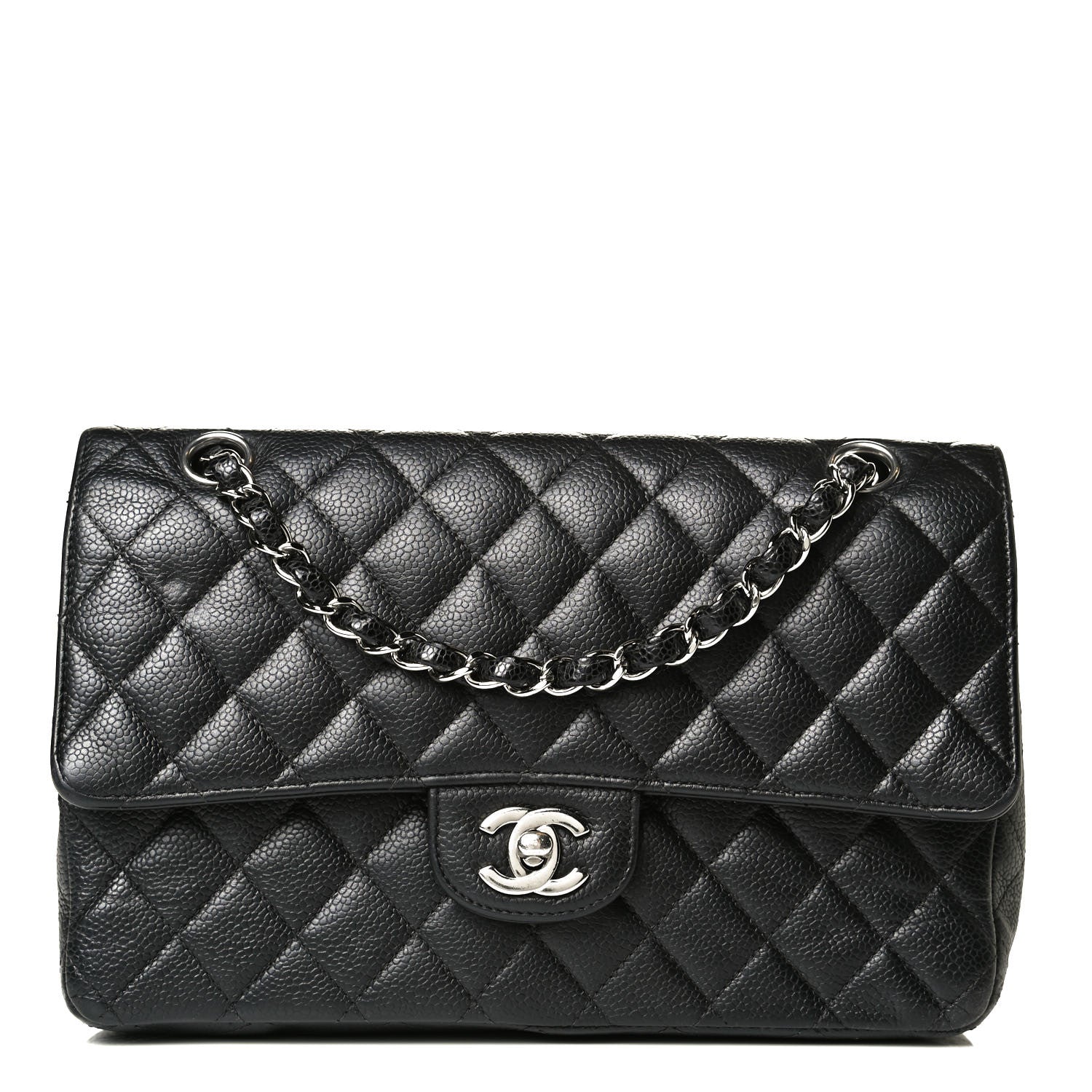 Chanel Caviar Quilted Medium Double Flap Black 1 of 10