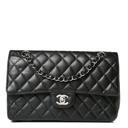 Chanel Caviar Quilted Medium Double Flap Black 1 of 10