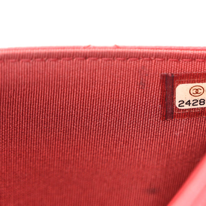 Chanel Lambskin Quilted Trendy CC Wallet On Chain WOC Red 8 of 12