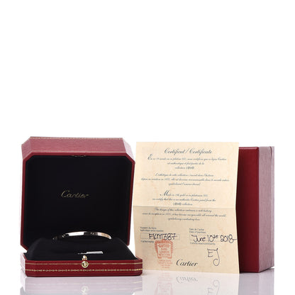 Cartier 18K White Gold Small LOVE Bracelet 18 6 of 6