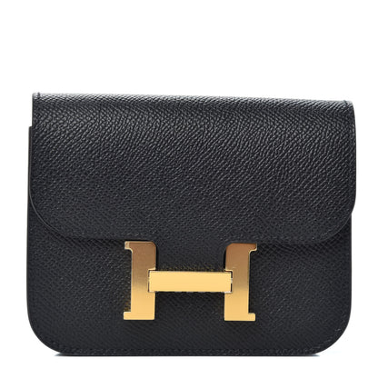 Hermes Epsom Constance Slim Wallet Black 1 of 8