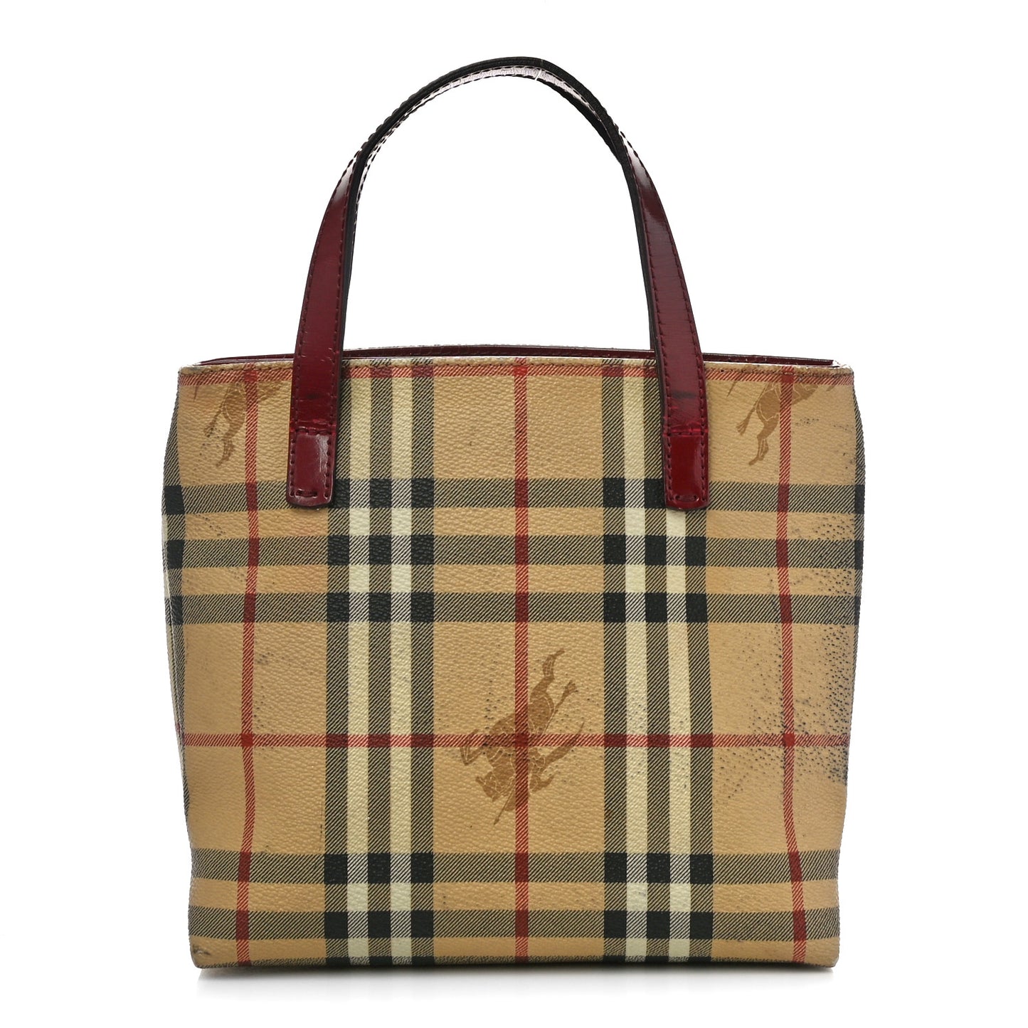Haymarket Check Small Tote Red