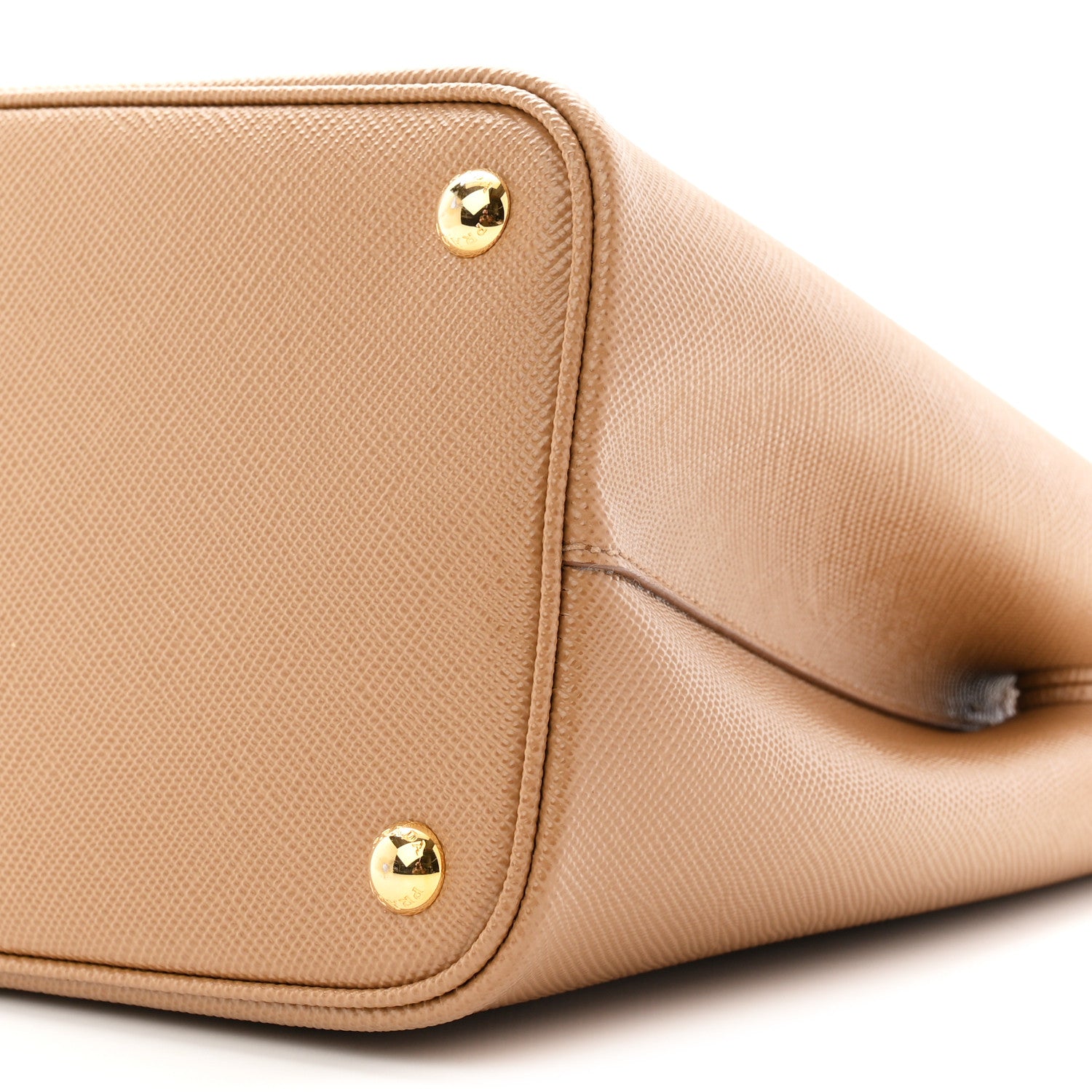 Prada Saffiano Cuir Small Double Bag Caramel 9 of 9