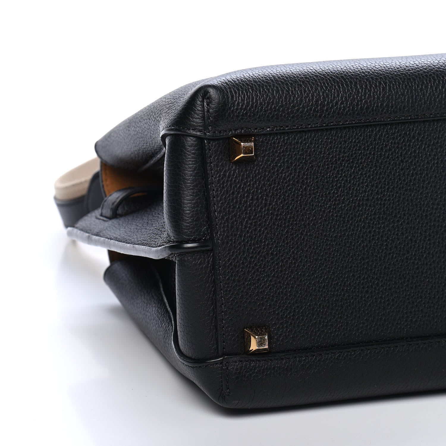 MCM Grained Calfskin Medium Milla Tote Black 6 of 9